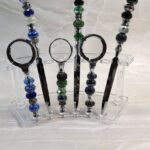 Beaded Letter Opener and Magnifying Glass Set